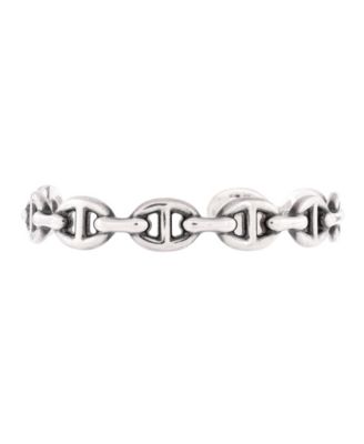  Medium Chaine d'Ancre Enchainee Cuff Bracelet Sterling Silver