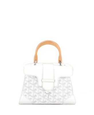 Mini Saigon Top Handle Bag Coated Canvas with Leather