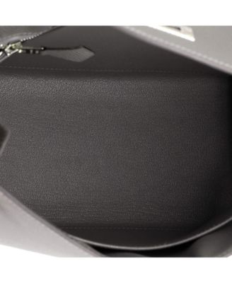 Kelly 25 Handbag Grey Epsom with Palladium Hardware