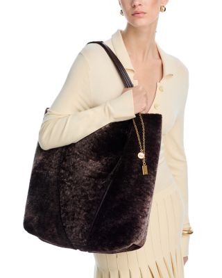 Spin Large Shearling Tote