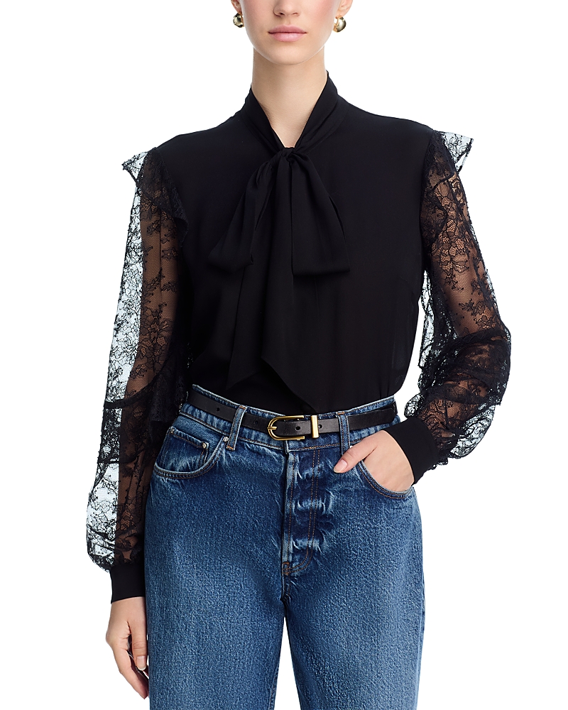 Generation Love Winona Lace Blouse In Black