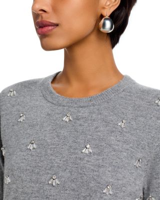 Rosalyn Rhinestone Embellished Crewneck Top