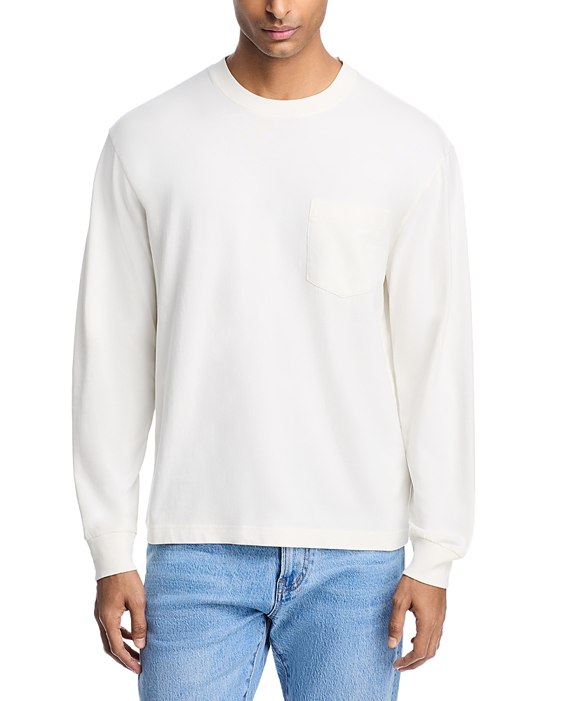 Madewell The Vintage Long Sleeve Pocket T-shirt In White