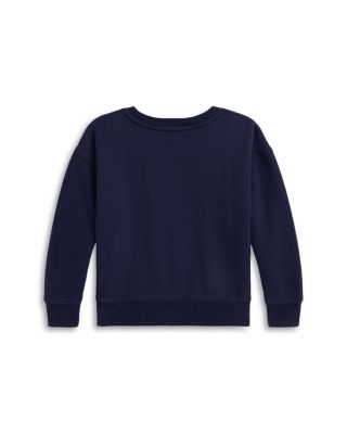 Girls&#39; Polo Bear Fleece Boxy Sweatshirt - Little Kid