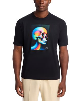 Casual Fit Short Sleeved Skull Tee