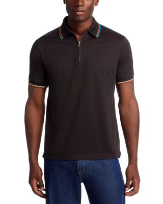 Striped Detail Polo Shirt