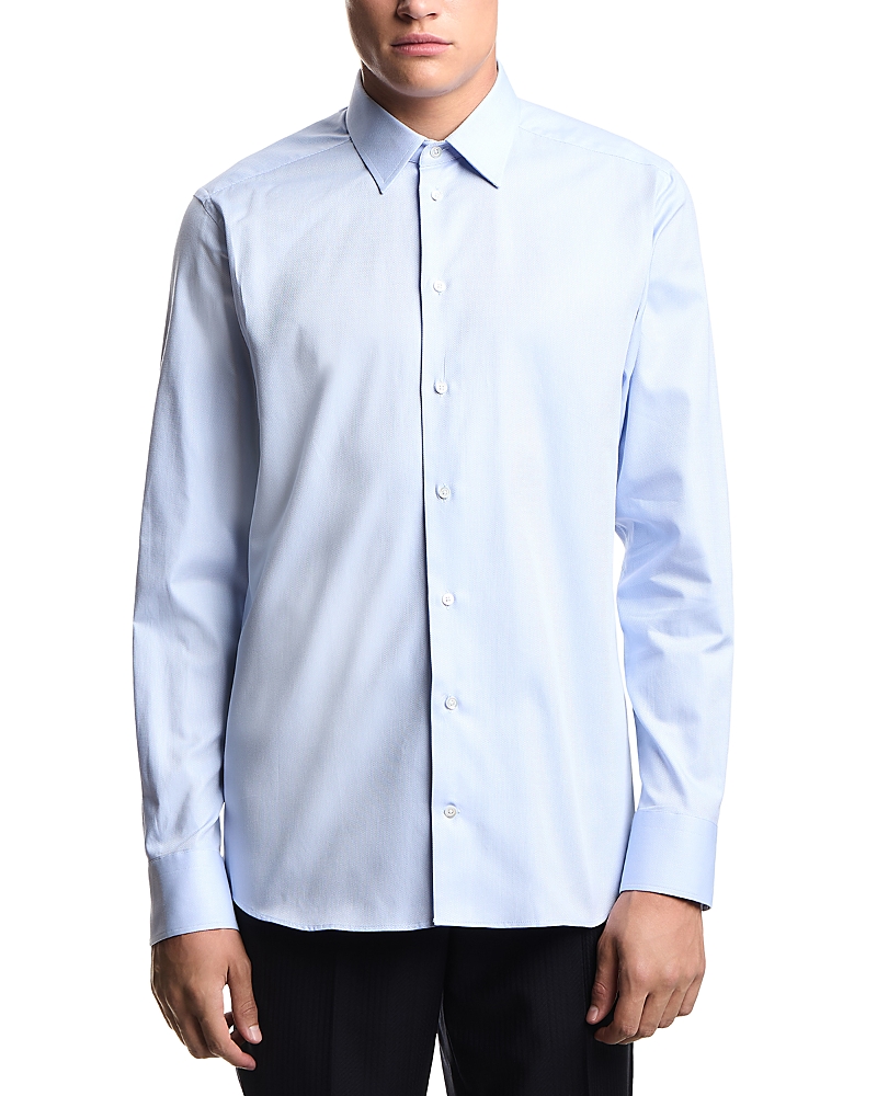 Emporio Armani Textured Cotton Dress Shirt