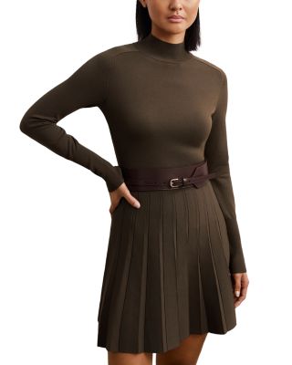 Belted Knitted Mini Dress
