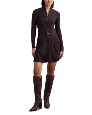 Vienna Zip Knitted Flippy Dress