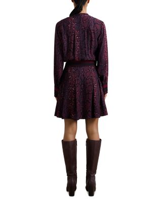 Aurora Snake Print Flippy Dress