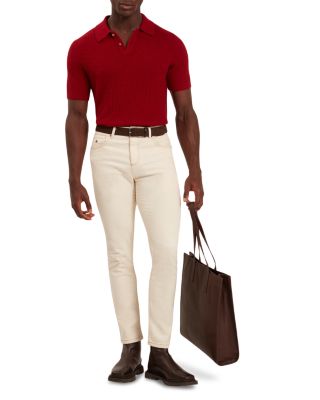 Caelum Herringbone Polo Shirt