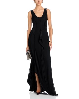 Draped Asymmetric Dress