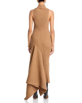 Draped Ribbed Dress