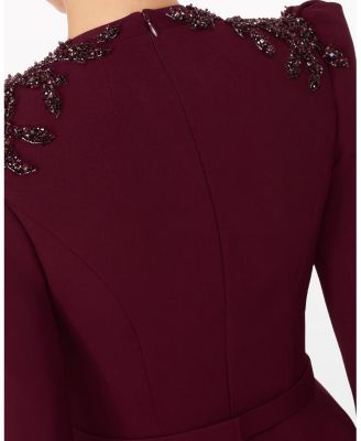 Night flowering Sequin-embellished V-neck Maxi Dress