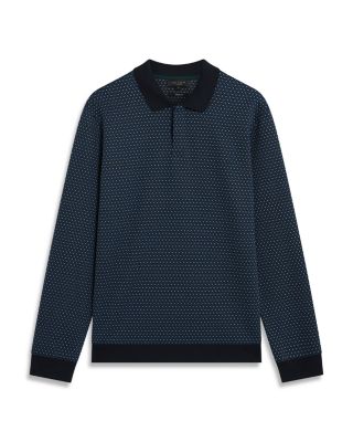 Durand Geo Jacquard Polo Shirt