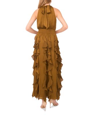 Flounce Cascading Maxi Dress