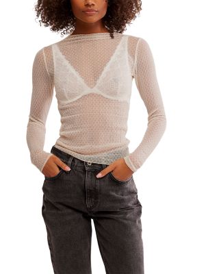 Free People Minding My Business Mesh Top