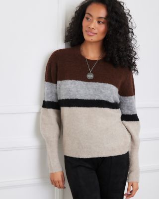 Colorblocked Crewneck Sweater