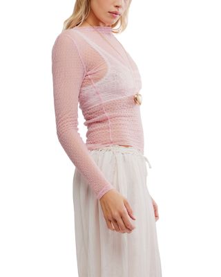 Minding My Business Mesh Top