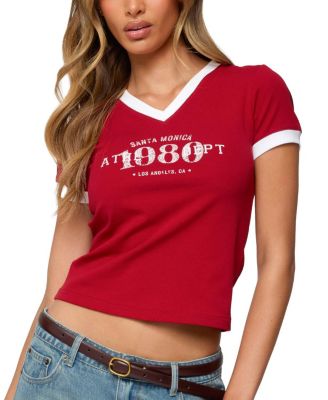 Santa Monica V Neck T Shirt