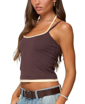 Roya Layered Halter Tank Top
