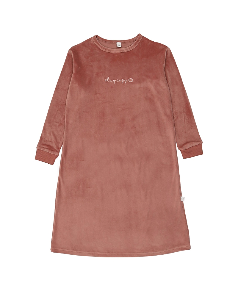 Pouf Stay Cozy Nightgown In Brown