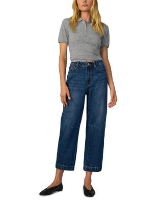 The Wilder High Rise Relaxed Cropped Barrel Jeans in Unmistakable