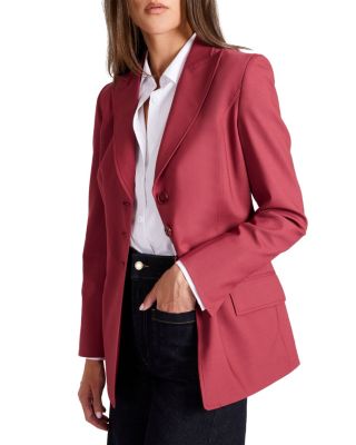Freya Three Button Jacket in Stretch Wool