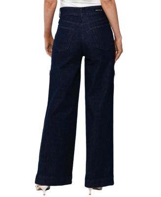 Mid Rise Caroline Pant in Dark Blue
