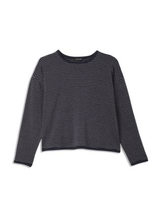 Cropped Boxy Round Neck Top