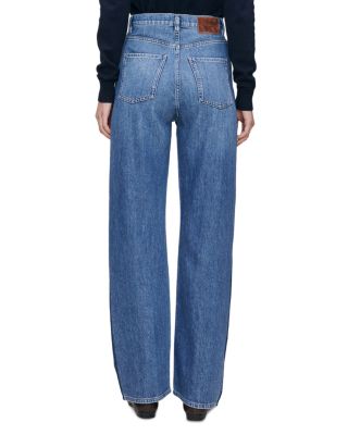 Karmine Refined Wide Leg Aura High Rise Jeans in North Shore
