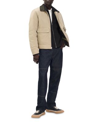 Melrose Window Pane Full Zip Sweater 