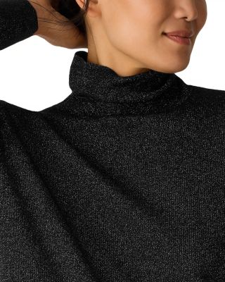 Wool Lurex Turtleneck Sweater