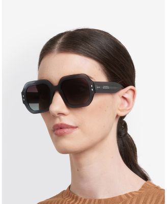 Square Geometrical Sunglasses, 51mm