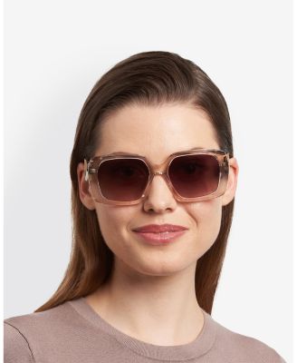 Gradient Rectangular Sunglasses, 55mm