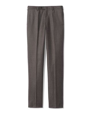 Flannel Flat Front Trousers - Exclusive