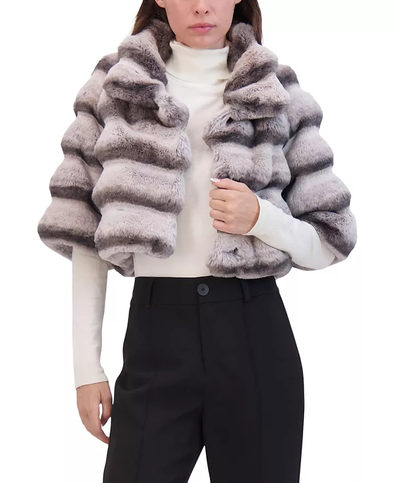 Lyla Grant Faux Fur Chinchilla Bolero