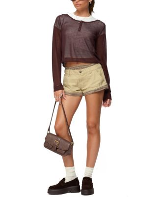  Kilian Sheer Knit Henley Top