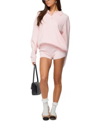  Lorie Oversized Knit Polo Sweater