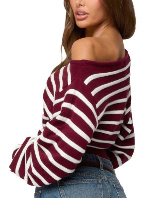  Mika Off Shoulder Oversized Sweater