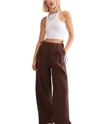 Premium Tailored Tie Detail Pants