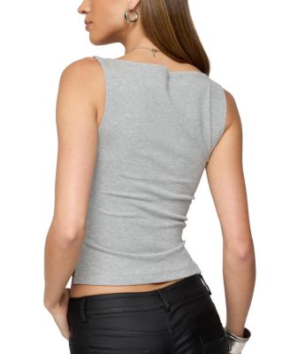  Elliana Side Slit Tank Top