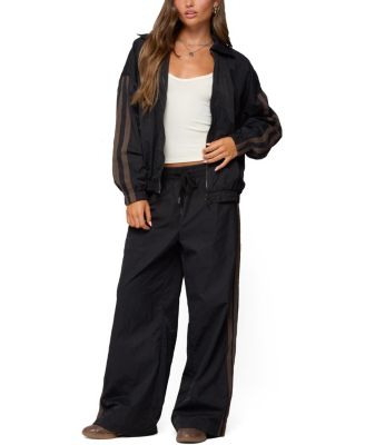  Kieran Stripey Nylon Track Jacket