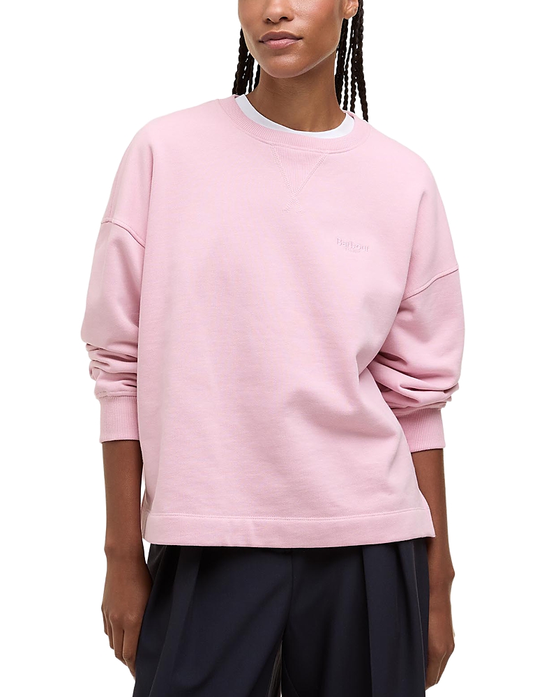 Barbour Rosie Logo Sweatshirt In Pink