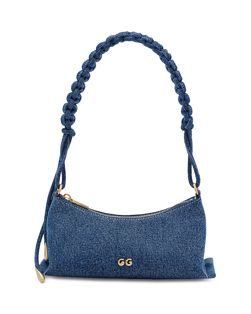 Cult Gaia Osa Denim Shoulder Bag In Blue