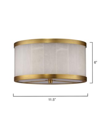 Small Upsala Alabaster Flush Mount Ceiling Light