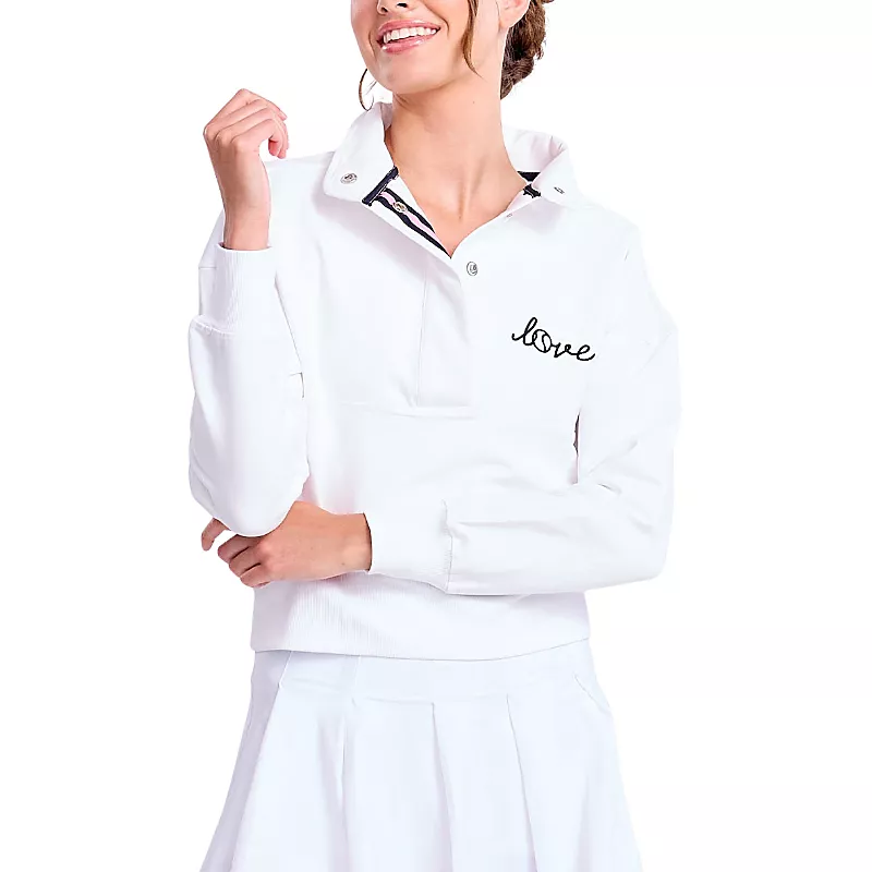 Ame & Lulu Women's Warm Up Pullover Sweatshirt