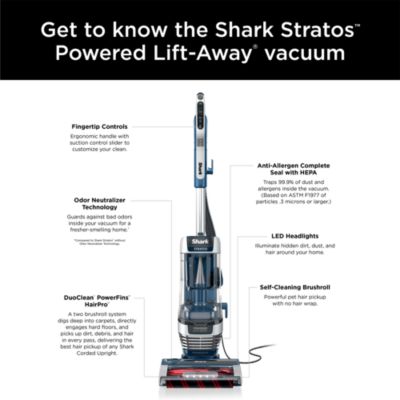 Stratos Upright Vacuum with DuoClean PowerFins