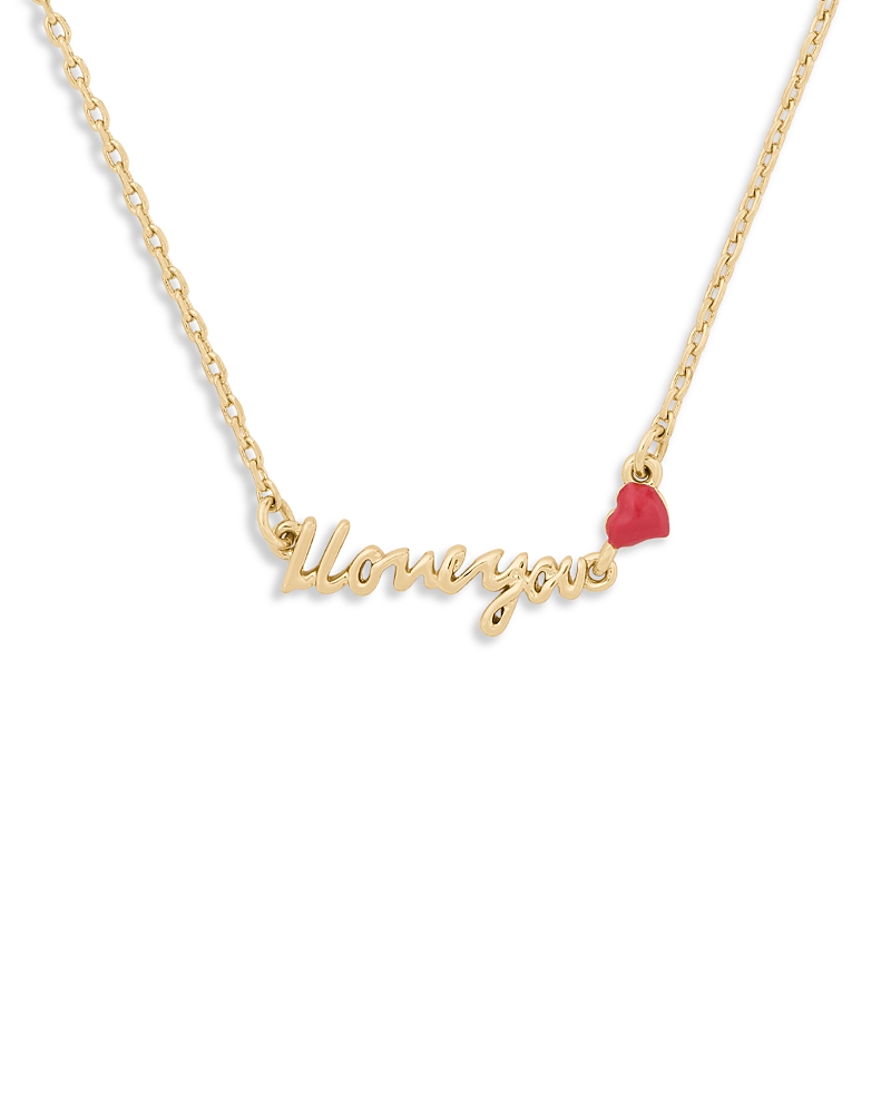 kate spade new york Say Yes I Love You Pendant Necklace, 16-19