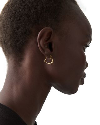 Amour Heart Huggie Hoop Earrings